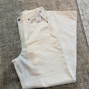 Abercrombie & Fitch Wide Leg High Rise Curve Love Jeans